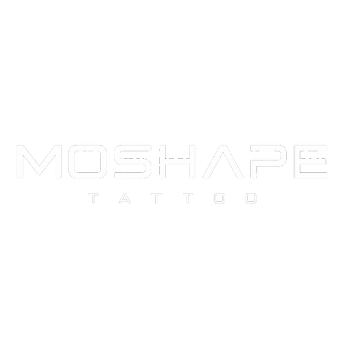 لوگوی برند موشاپ Moshape عرضهکننده تجهیزات و لوازم تخصصی تتو، میکروپیگمنتیشن و لوازم جانبی