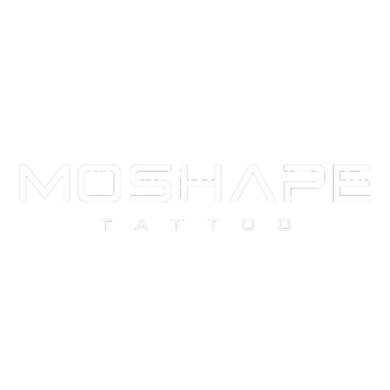 لوگوی برند موشاپ Moshape عرضهکننده تجهیزات و لوازم تخصصی تتو، میکروپیگمنتیشن و لوازم جانبی