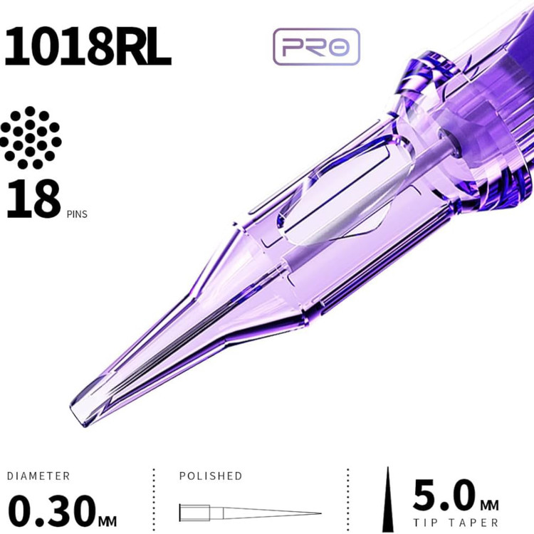 نمای نزدیک نوک سوزن 3RL برند مست برای تتو