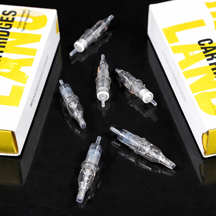 نمای نزدیک آرایش سوزنهای رایند لاینر 7RL