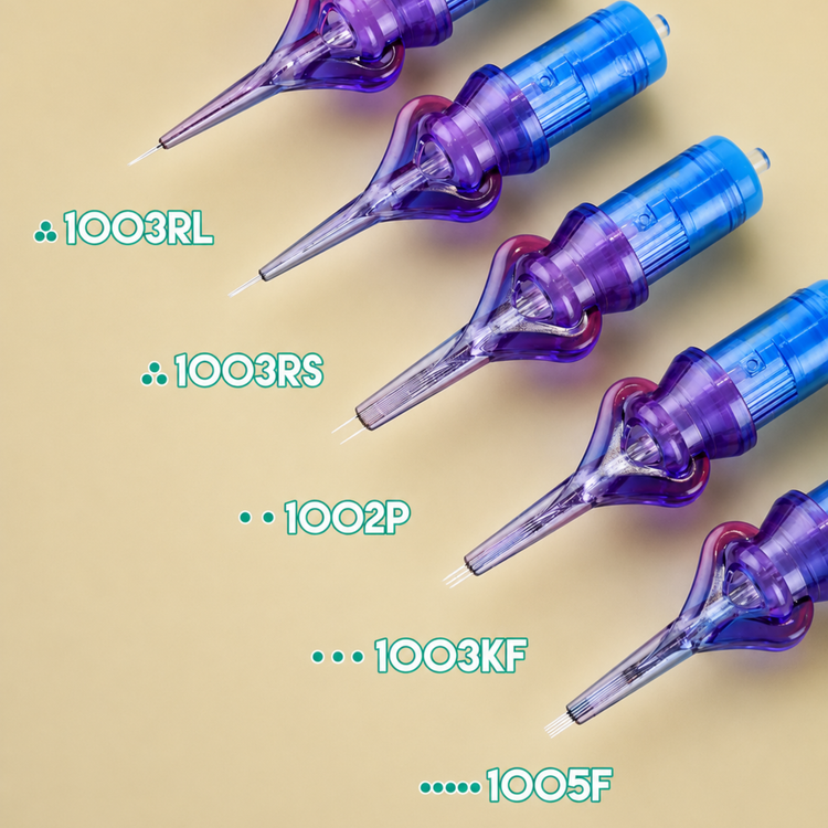 معرفی مدلهای مختلف سوزن پن Mast Ocean Heart با تمرکز بر مدل 3RL، مناسب لاینزنی ظریف و کار حرفهای تتو